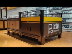 Reklam Ürünleri Süpermarketler için Ekran Standları Kahverengi Reklam Ekran Standları