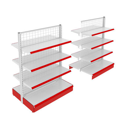 Dikdörtgen Özel Tel Ekran Rafı Perakende Mağazası Gondola Mesh Rack Rack