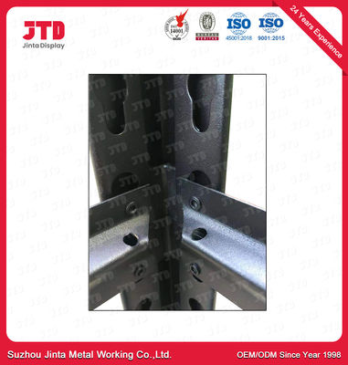 4 Katlı Geçmeli Metal Raf 180cm 45cm Perçin Raf Çelik Raf