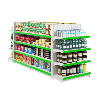 satın al 5-Shelf Metal Gondola Display for Supermarkets 80kg Capacity online manufacture