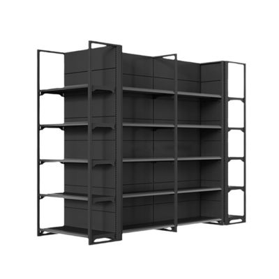 satın al Double-Sided Gondola Shelving 5-Shelf Supermarket Display Rack online manufacture