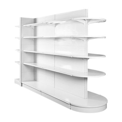 satın al Metallic Supermarket Shelving 5-Shelf Light Duty Gondola Display online manufacture