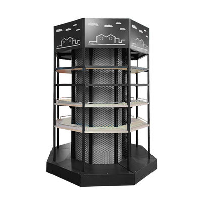 satın al Customized 5-Shelf Metal Supermarket Gondola Rack 80kg Capacity online manufacture