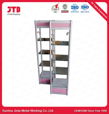 satın al Showroom için Özel Şekil 4 Katmanlı Süpermarket Teşhir Rafları online manufacture