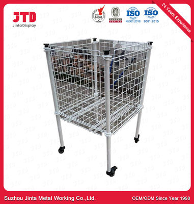 satın al Tekerlekler Yüksekliği 900mm ile Mini Kare Şekli Tel Ekran Rafları online manufacture