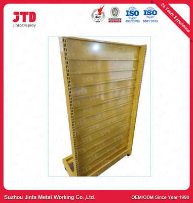 OEM Metal Teşhir Rafları Renkli Tekerlekli Toz Boyalı