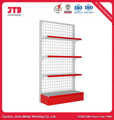 Metal Hasır Arka Panel Süpermarket Gondol Raf Net Tipi Mağaza Teşhir Rafı Rafı