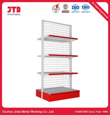 Metal Hasır Arka Panel Süpermarket Gondol Raf Net Tipi Mağaza Teşhir Rafı Rafı