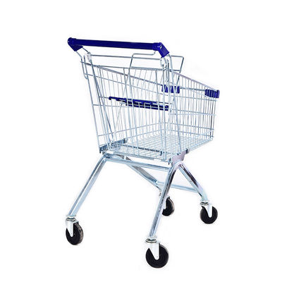60L - 240L Metal Çelik Kablo Gıda Alışveriş Arabası Katlanabilir Alışveriş Arabası Arabası