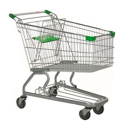 Uygun Özel Logos Metal Alışveriş Arabaları Süpermarket için araba 60L-240L