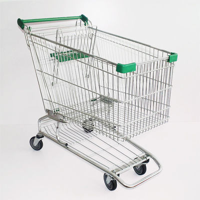 Uygun Özel Logos Metal Alışveriş Arabaları Süpermarket için araba 60L-240L