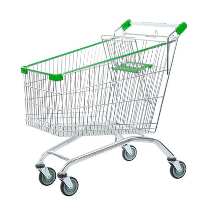 Süpermarketler ve mağazalar için metal alışveriş arabası