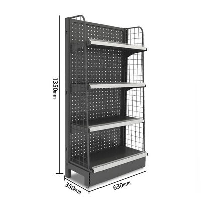 Çift taraflı Tel Ağı Gondola Ekran Rack Rack Bakkal Süpermarket Rafları