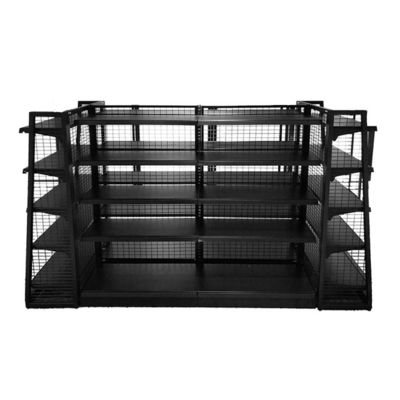 Süpermarket Kablo Ekran Raf Özel Perakende Mağaza Gondola Mesh Rack