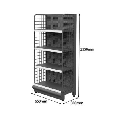 Uyum Mağazası Çift Taraflı Gondola Rafı Metal Süpermarket Rafları Rack
