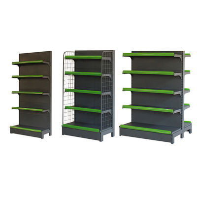 Uyum Mağazası Çift Taraflı Gondola Rafı Metal Süpermarket Rafları Rack