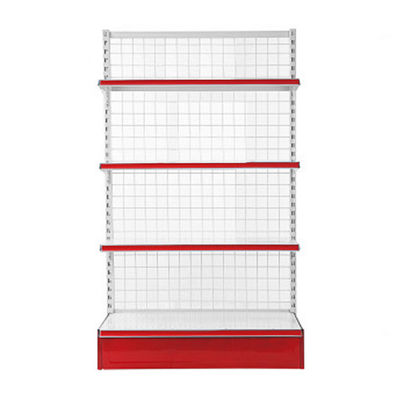 Dikdörtgen Özel Tel Ekran Rafı Perakende Mağazası Gondola Mesh Rack Rack