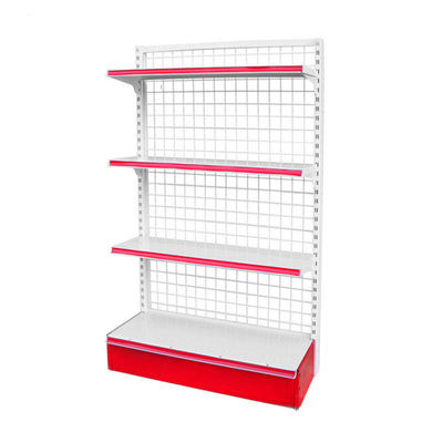 Dikdörtgen Özel Tel Ekran Rafı Perakende Mağazası Gondola Mesh Rack Rack