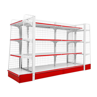 Süpermarket Perakende Mağaza Metal Tel Ağı Gondola Duvar Rafı Depo Rack