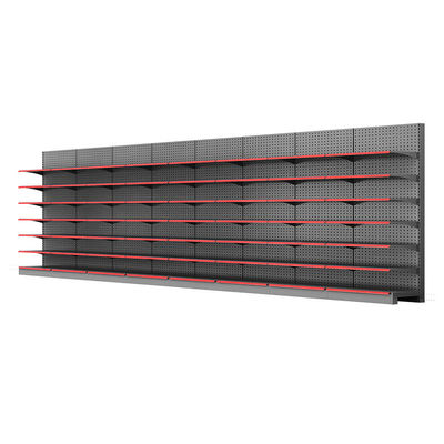 Özel Gıda Mağazası Ekran Rackları 5 Katman Süpermarket Gondola Metal Ekran Rafı