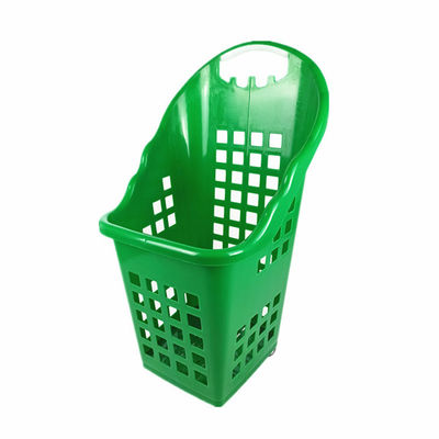 Plastik PP malzeme alışveriş sepeti 2.5 kg yük kapasitesi ile dört tekerlekli