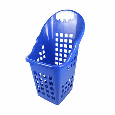 Plastik PP malzeme alışveriş sepeti 2.5 kg yük kapasitesi ile dört tekerlekli