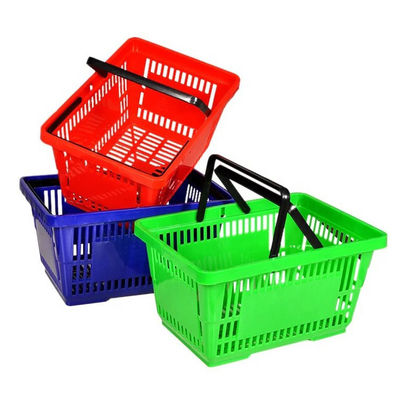 Gıda malzemeleri için katlanabilir taşınabilir plastik araba sepeti, plastik alışveriş sepeti
