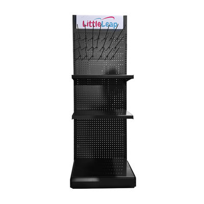 Metalik Araç Ekran Rack Grocery Store Perforated Back Panel Pegboard Donanım Ekran Rack