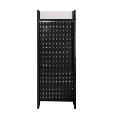 Metalik Araç Ekran Rack Grocery Store Perforated Back Panel Pegboard Donanım Ekran Rack