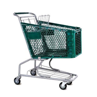 4 Tekerlekli Plastik Alışveriş Arabası ﻿Süpermarket Alışveriş Sepeti Taşınabilir El Arabaları ﻿