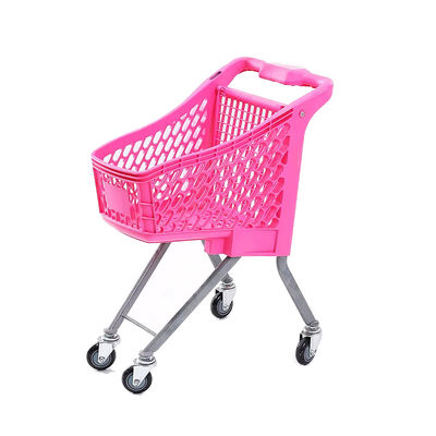 Kullanımı kolay renkli plastik çocuk süpermarket alışveriş arabası anne ve bebek oyuncak arabası