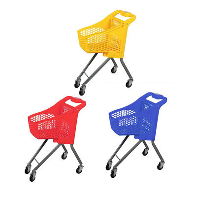 4 tekerlekli plastik alışveriş arabası kolay hareketli süpermarket Çocuk alışveriş arabası
