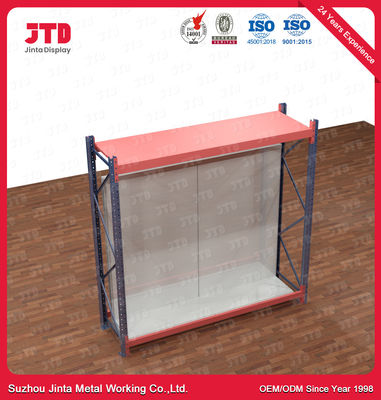 1.2m 2.5m Depo Metal Rafları 3000kgs Ağır Hizmet Süpermarket Rafları