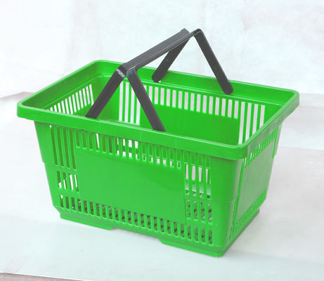 Süpermarkette Kare Plastik Araba Sepeti ODM 60 Litre