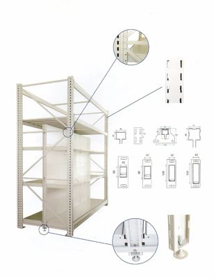 2400mm Ağır Hizmet Tipi Metal Raf Çelik Q195 Hipermarket Rafı